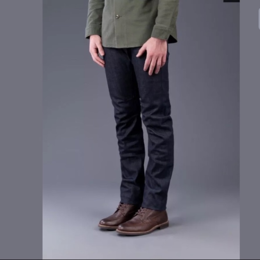 Siki Im Slim Raw Dark Blue Selvedge Mens Jeans 28 View 5